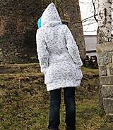 Bundy a kabáty - Originál svetrokabát se zateplenou kapucí - 9056878_