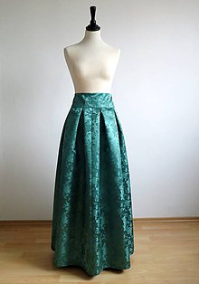 Sukne - slávnostná sukňa v zelenom - 9057481_