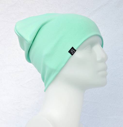 Detské čiapky - Čiapka Elastic mint - 9057054_