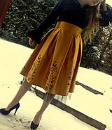 Sukne - Ručne maľovaná sukňa - 9063551_