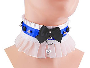 Náhrdelníky - Obojok, gothic lolita, kawaii, gothic pastel, kitten play collar, BDSM, petplay collar T5 - 9068121_