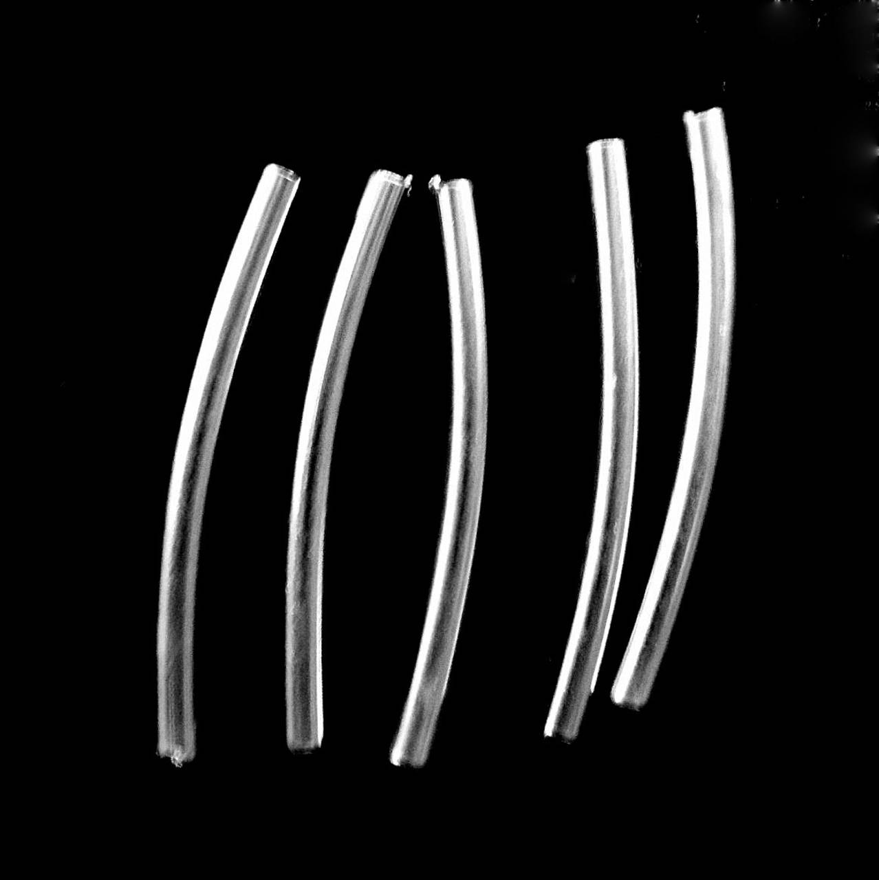 Kovová rúrka-1ks (20mm-ohnutá-postriebrená)