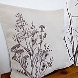 Úžitkový textil - Prírodný vankúš trávy - maľovaný farbami na textil - 9065708_