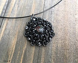 Náhrdelníky - Elegantný čierno-hematitový náhrdelník - 9066898_