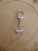 Iné šperky - prívesok na kľúče anjel-Krištáľ - 9064252_