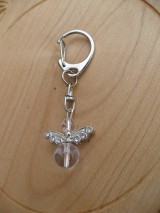 prívesok na kľúče anjel-Krištáľ