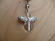Iné šperky - prívesok na kľúče anjel-Krištáľ - 9064254_