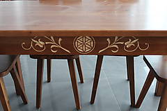 Nábytok - Drevené stolčky stôl - 9069931_