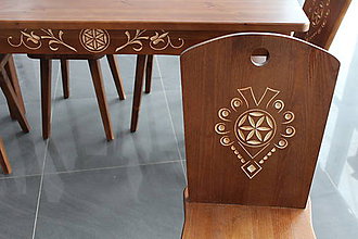 Nábytok - Drevené stolčky stôl - 9069930_