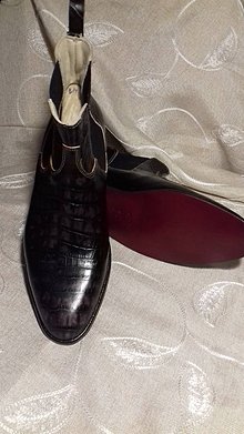 Pánske oblečenie - Pánské topánky imitácia "Had" - 9072441_