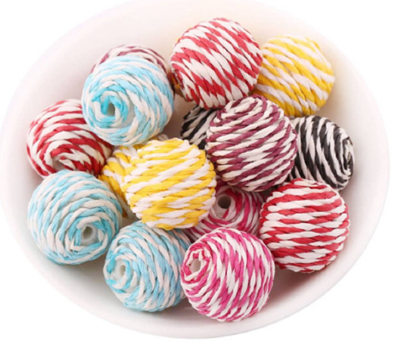 KD107 Korálka omotaná farebná 2 cm