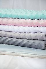 Detský textil - Minky deka 11 odtieňov - 100x75cm - 9069450_