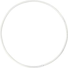 Iný materiál - Drôtený kruh na Lapač snov hr. 2 mm Biela - 9076312_