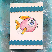 Papiernictvo - VÝPREDAJ Pohľadnica rybka  (1) - 9076257_