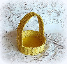 Úložné priestory & Organizácia - Košík na Veľkonočné vajíčka (Žltá) - 9079772_