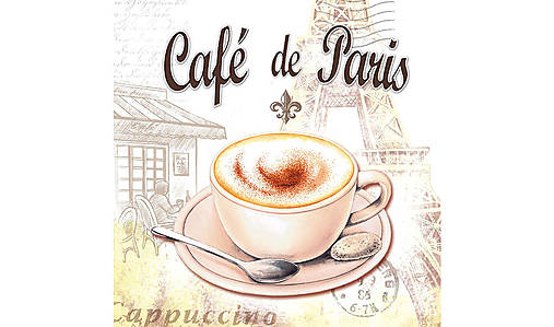  - Servítka "Cafe de Paris" - 9082313_