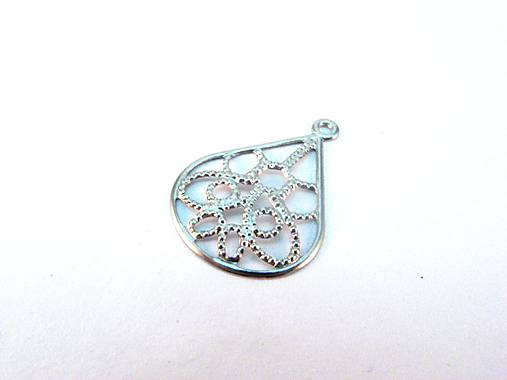 Komponenty - Filigránová kvapka /M8066/ - nerezová oceľ 304 - 9085572_