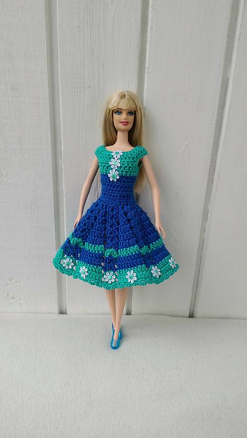  - Modré šaty pre Barbie - 9084700_