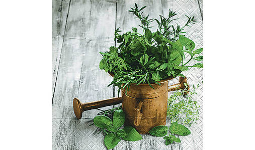  - Servítka "Variety of herbs", ihneď - 9086778_