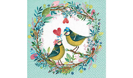  - Servítka "Bird wedding" - 9086870_