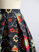 Sukne - sukňa s farebnými kvetmi - 9090342_