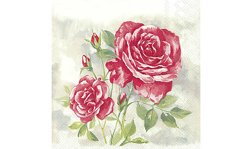  - Servítka "Rose boutique red", ihneď - 9090036_