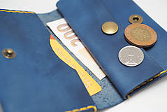 Peňaženky - Kožená peňaženka Slim - různé barvy (Červená) - 9100119_