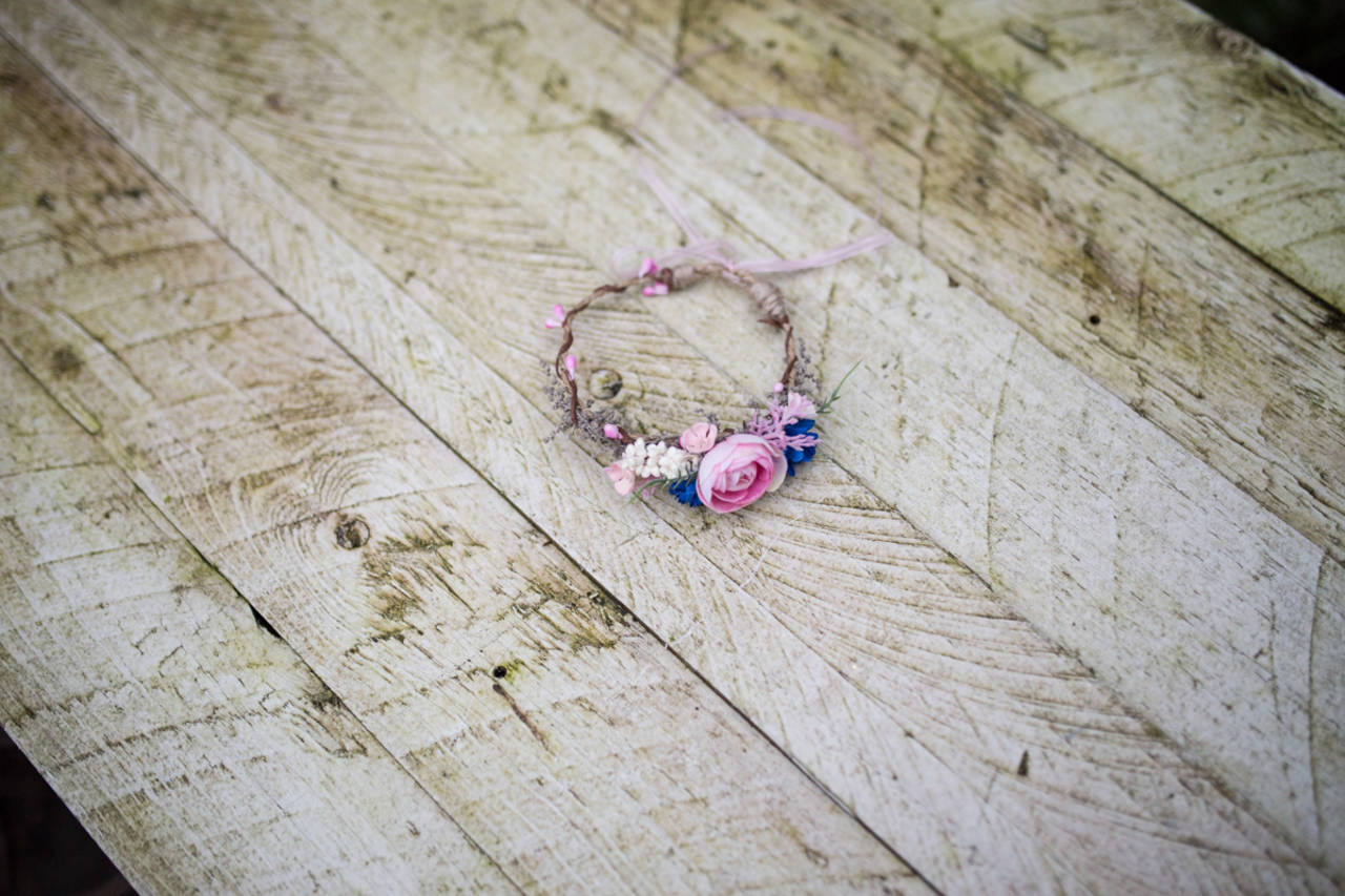 Newborn venček "láska a dážď"