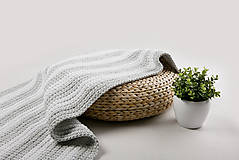 Úžitkový textil - Háčkovaný koberec so strapcami - scandinavian living (Biela) - 9097057_