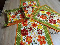 Úžitkový textil - Prestieranie - rozsypané kvety - 9105519_