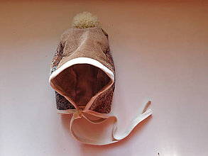 Detské čiapky - čiapka čepčeková dvojvrstvová s brmbolcom " Recy Pepito " - 9102434_