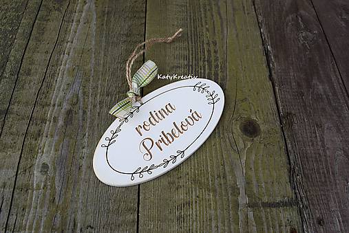 Tabuľky - 15cm menovka na dvere - 9108196_