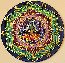 Dekorácie - Mandala...V harmónii s vesmírom - 9108796_