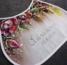 Iné doplnky - svadobné podbradníky - Kvety vintage II. - 9111678_