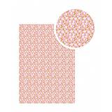 Textil - Samolepiaca látka Ružová s bielymi kvet - 9113995_