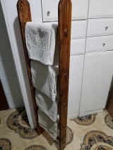Nábytok - Retro rebrík na uteráky - 9111665_