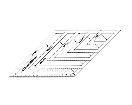Pravítko Diamant 45º