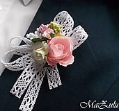 Svadobné pierka - "Vintage"svadobné pierko pre ženícha, rodičov 2. - 9117440_