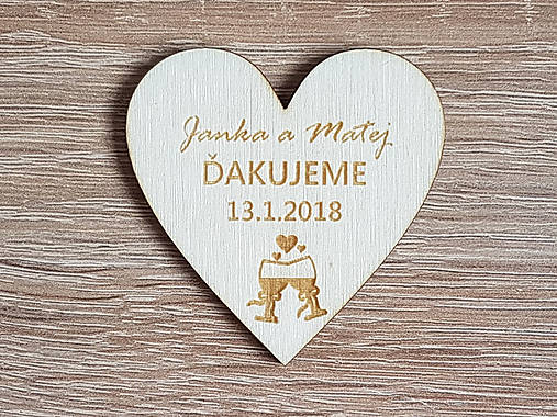 Svadobné magnetky svadobné poháre B 5,5x5,5cm