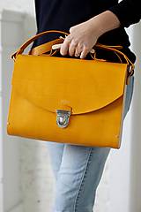 Veľké tašky - Veľká kabelka na rameno MAXI SATCHEL BAG HONEY - 9125053_