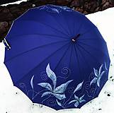 Iné doplnky - Dáždnik "Krása" (16 panelový - Modrá) - 9128961_