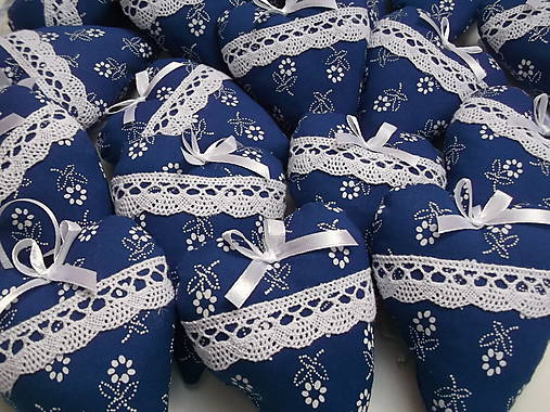 Darčeky pre svadobčanov - Folk levanduľové srdiečká - 9126045_