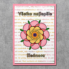 Papiernictvo - Kvet a lá mandala pohľadnica (text) (1) - 9125124_