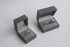 Prstene - Zásnubný prsteň / obrúčka obdĺžniková - drážková s rovinou - 9130716_