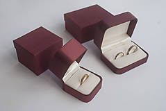 Prstene - Zásnubný prsteň / obrúčka obdĺžniková - drážková s rovinou - 9130717_