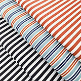 Textil - červeno-modré prúžky; 100 % bavlna Francúzsko, šírka 160 cm, cena za 0,5 m - 9137864_