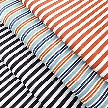 Textil - červeno-modré prúžky; 100 % bavlna Francúzsko, šírka 160 cm, cena za 0,5 m - 9137864_