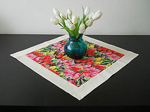 Úžitkový textil - Obrus - Tulipánová záhrada - 9141345_