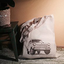 Pánske tašky - Nákupná taška Trabantom okolo sveta - 9142240_