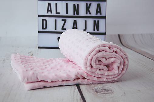 Minky pink deka 70*100cm